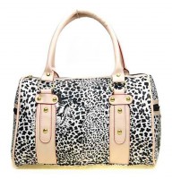 KOREAN BAG IN LEOPARD WHITE