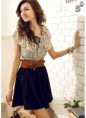Sweet polka dot flouncing chiffon dress 