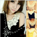 LACE DAISY TOP COLOR GRAY